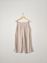 Aerie Gingham Relaxed Pants (M)