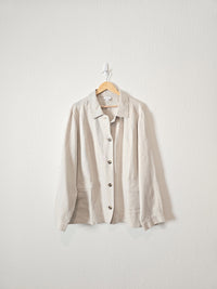 Button Up Linen Jacket (4X)