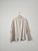 Button Up Linen Jacket (4X)