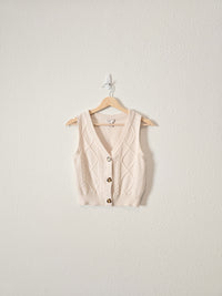 Cable Knit Sweater Vest (M)