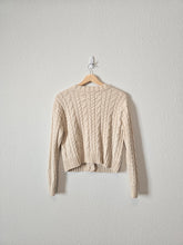 Load image into Gallery viewer, Cable Knit Cropped Sweater (S)
