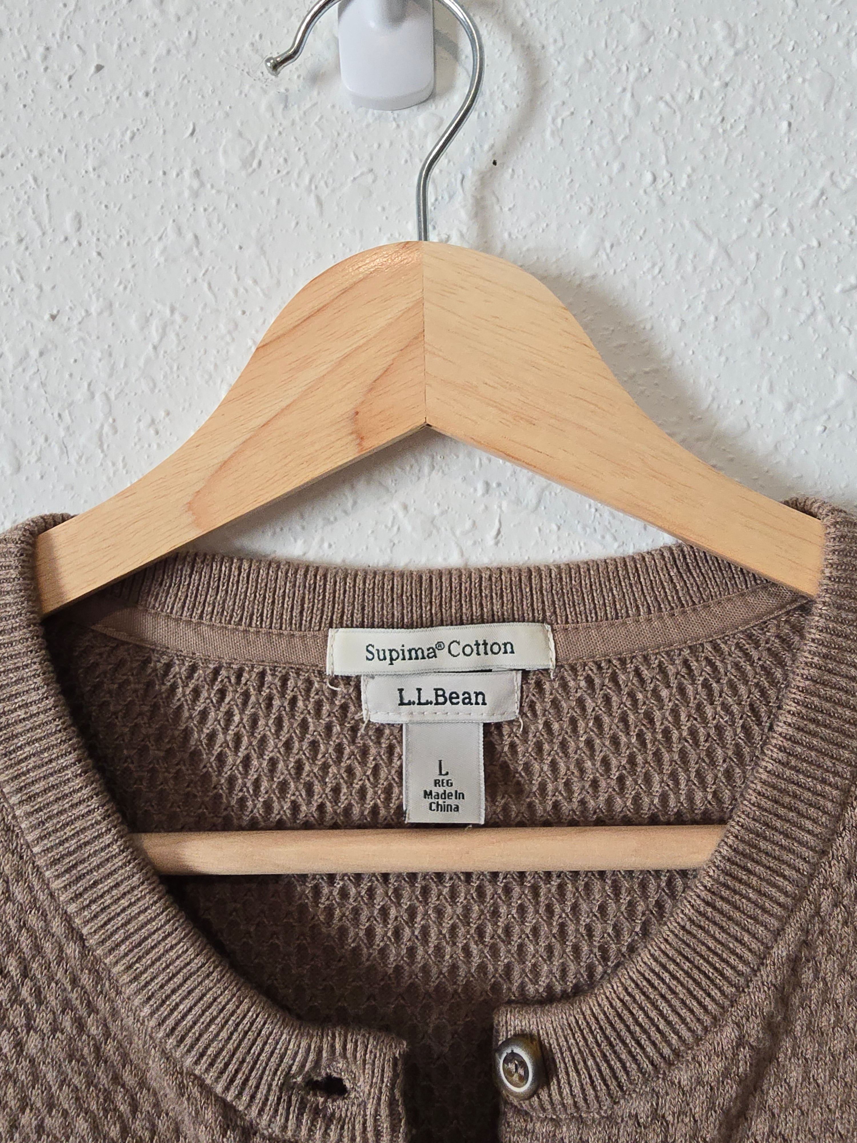 LL Bean Cozy Waffle Sweater (L)