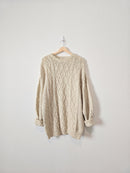 Vintage Cable Knit Sweater (XL)