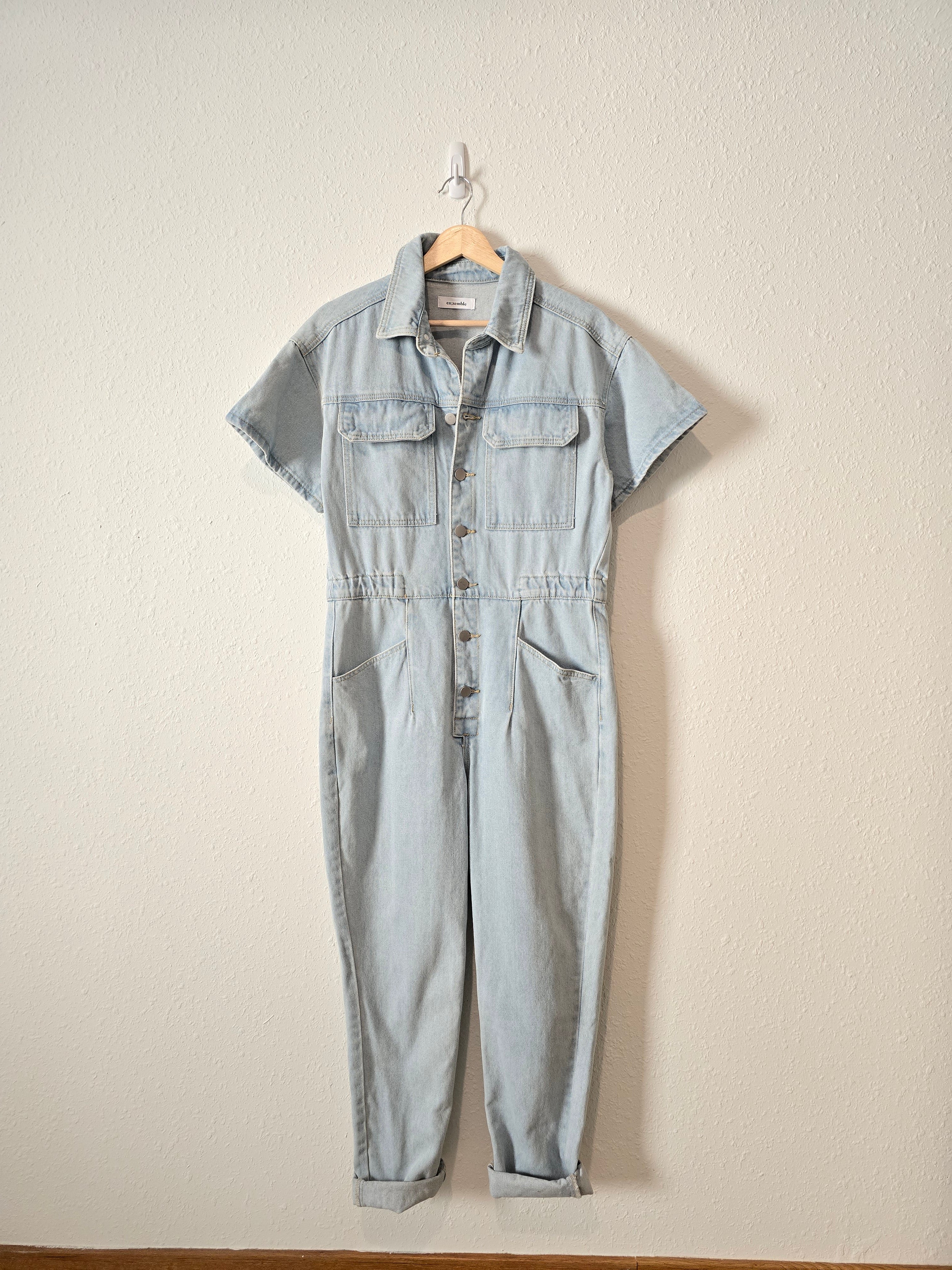 Denim Straight Leg Coveralls (M)