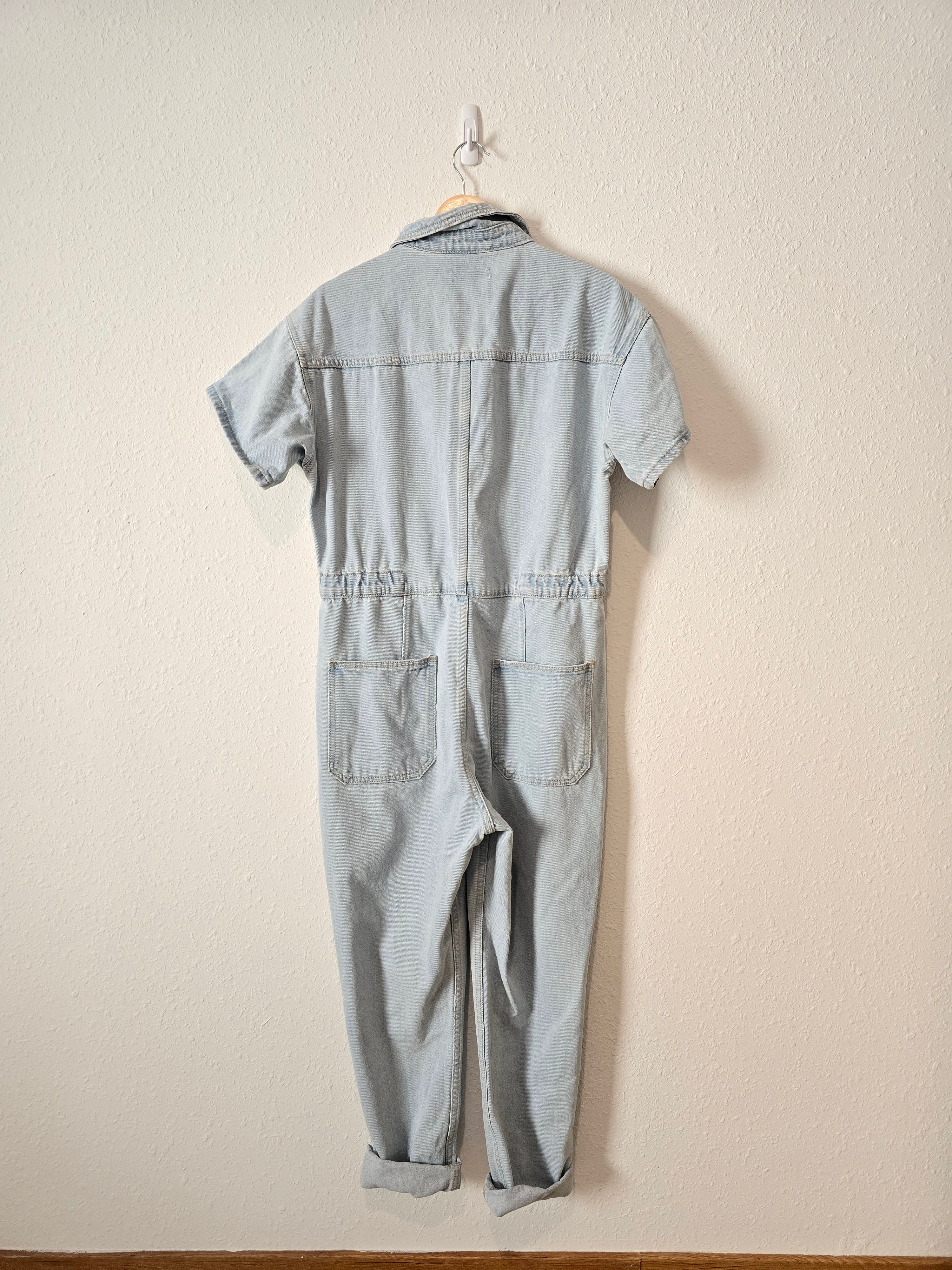 Denim Straight Leg Coveralls (M)