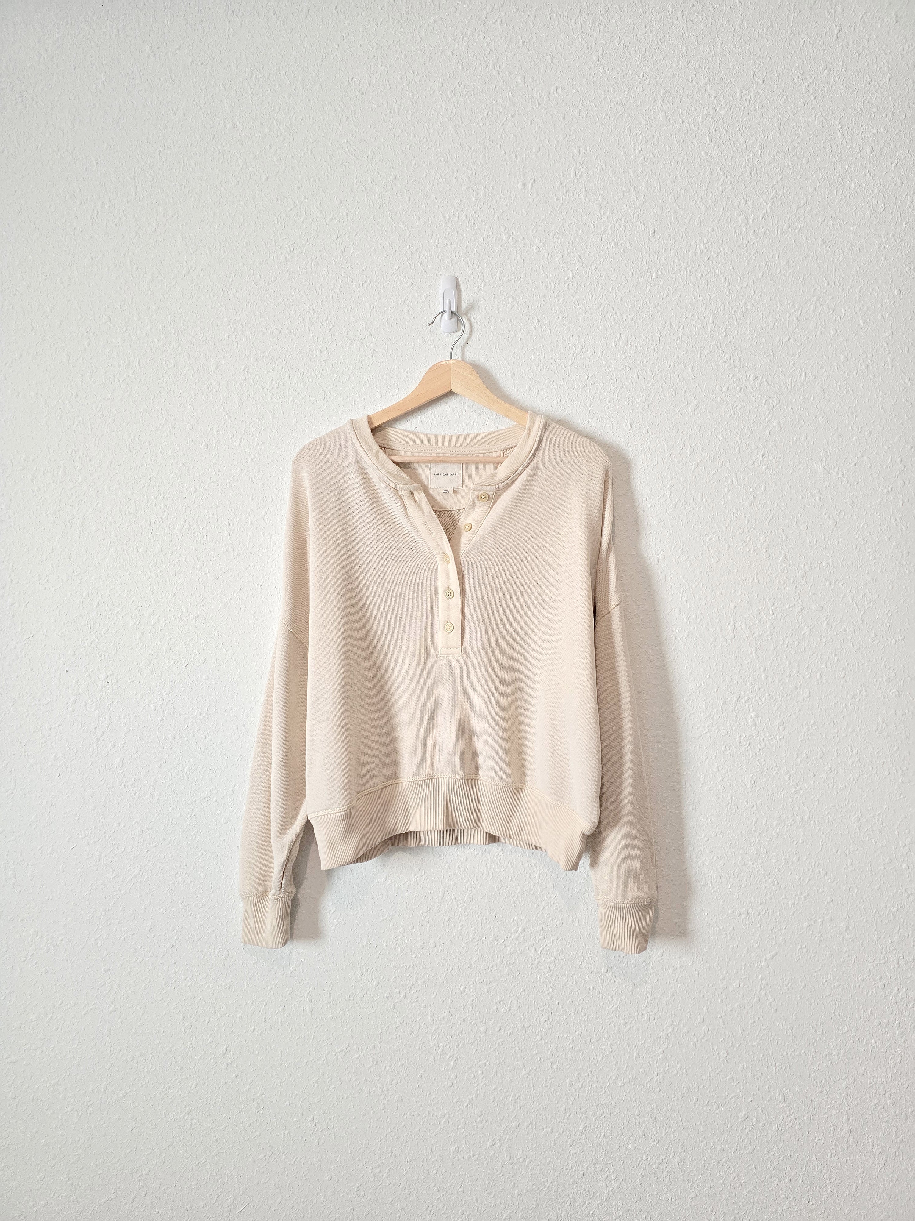 Neutral Oversized Henley (S)