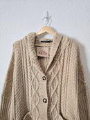 NEW Oversized Cable Knit Cardigan (L)