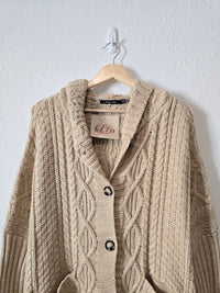 NEW Oversized Cable Knit Cardigan (L)