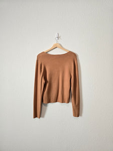 Abercrombie Brown Knit Top (XL)