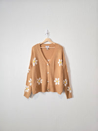 Floral Button Up Sweater (L)