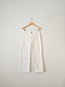 Sadie & Sage White Wide Leg Jeans (S)