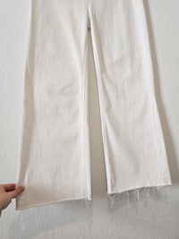 Sadie & Sage White Wide Leg Jeans (S)