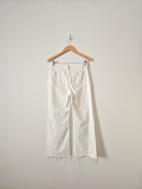 Sadie & Sage White Wide Leg Jeans (S)