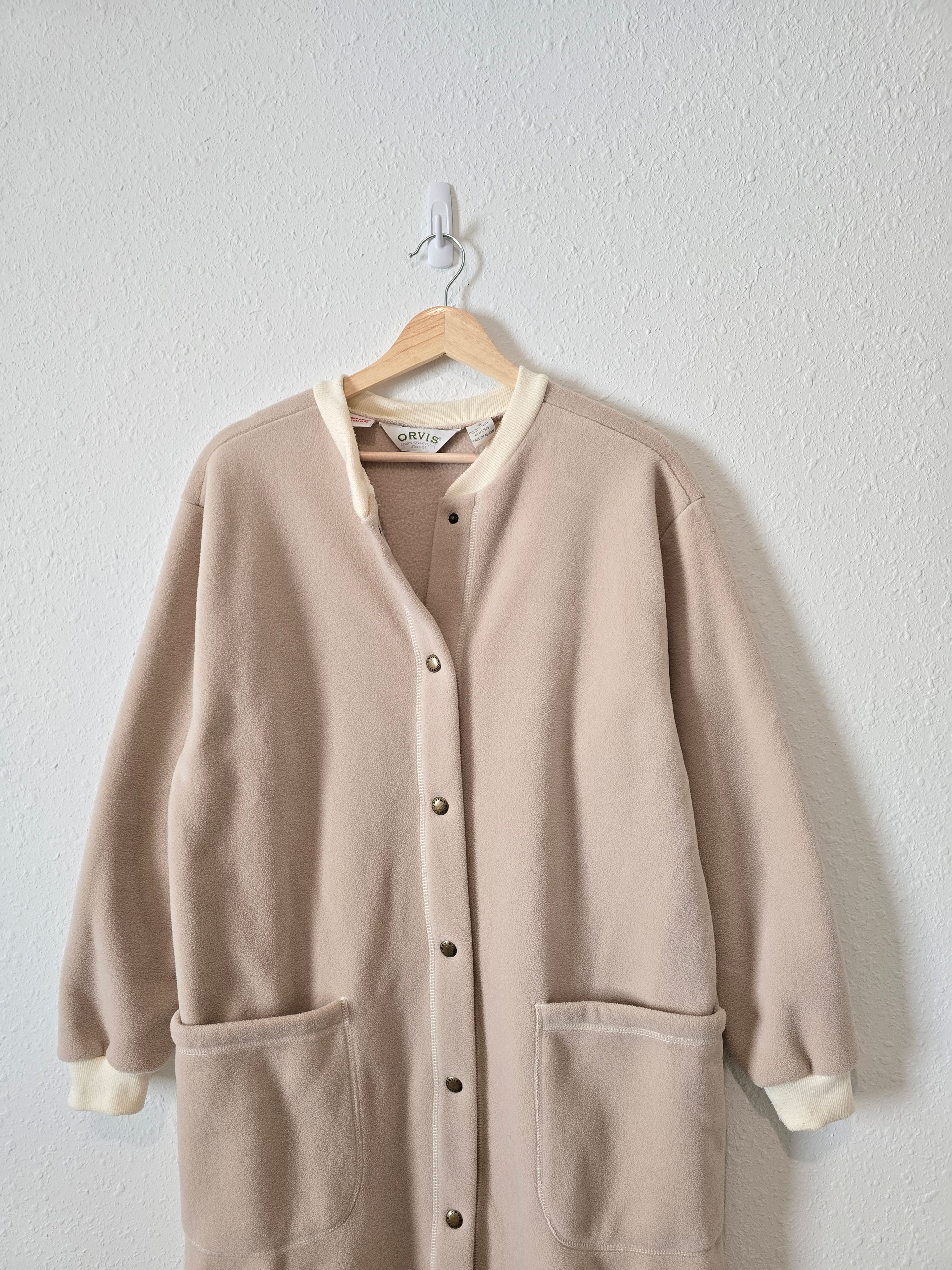 Vintage Fleece Duster Jacket (S)