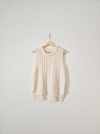 Cable Knit Sweater Vest (M)