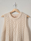 Cable Knit Sweater Vest (M)