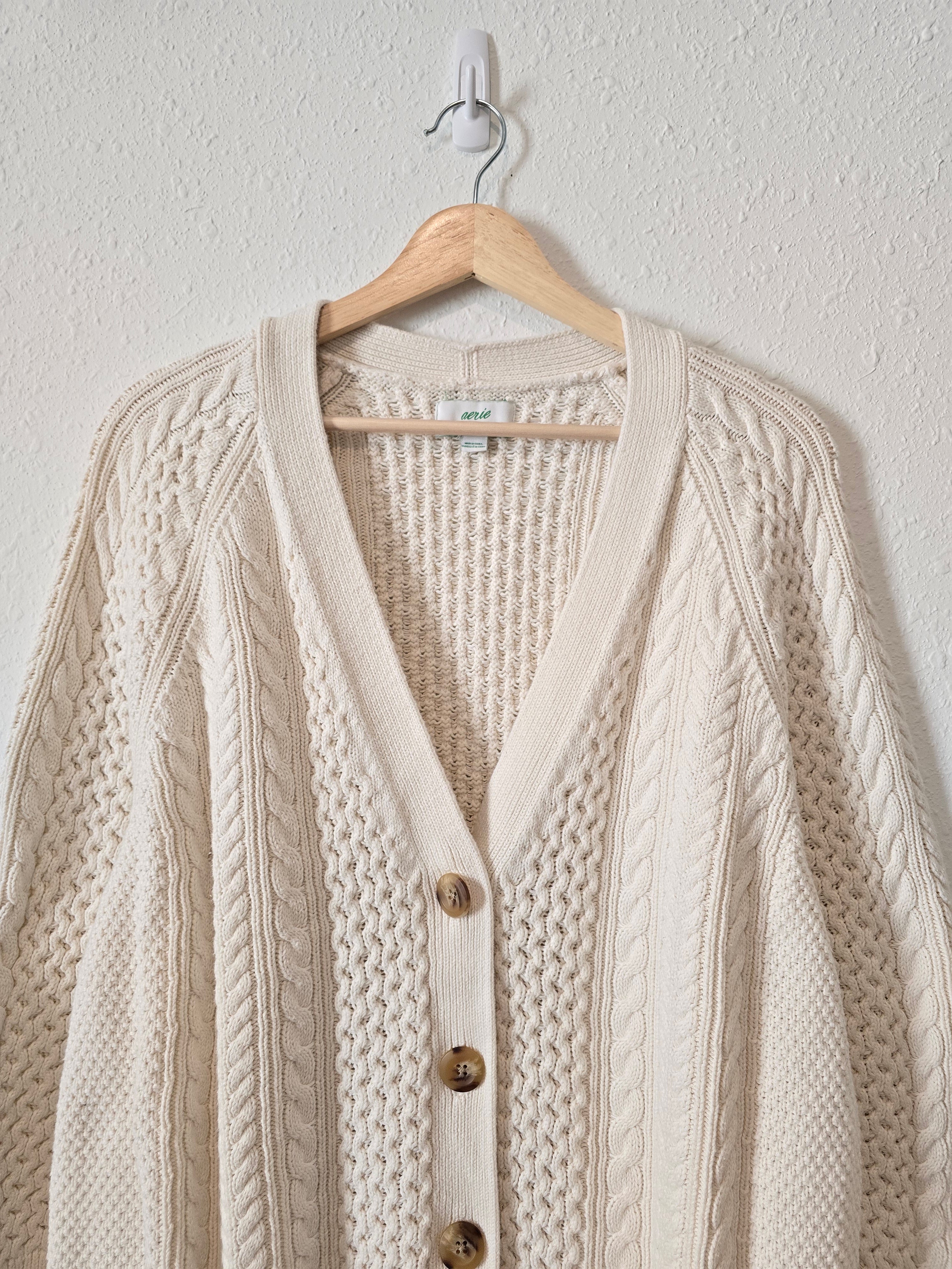 Aerie Cable Knit Sweater (L)