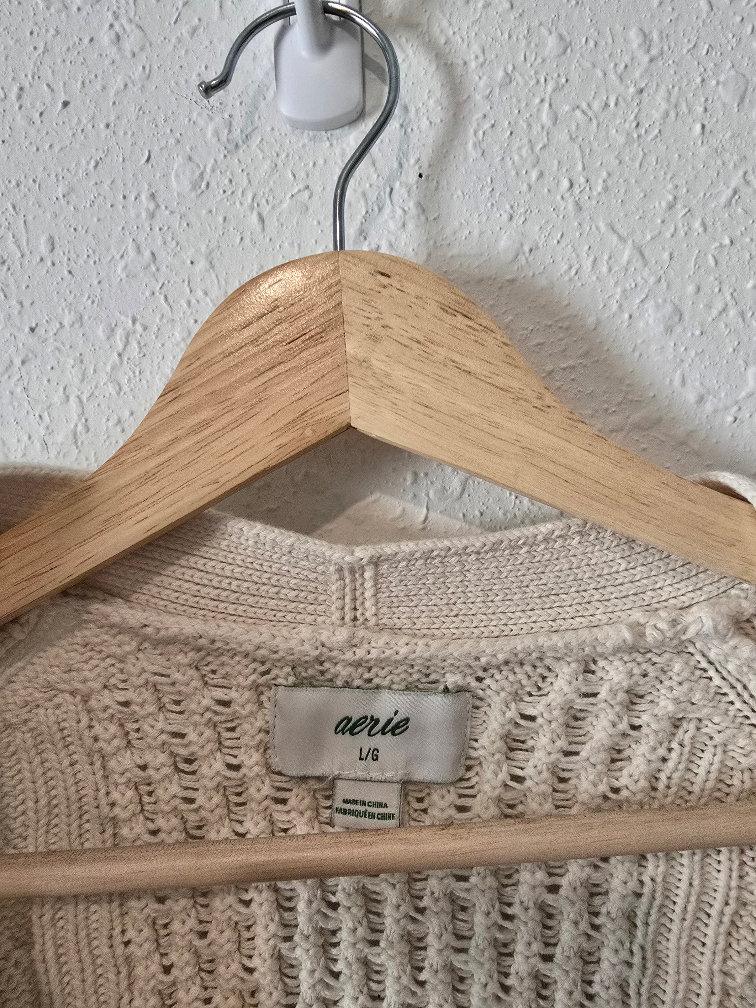 Aerie Cable Knit Sweater (L)