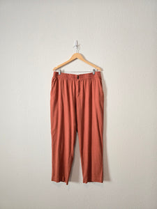 Marine Layer Terracotta Straight Pants (XL)