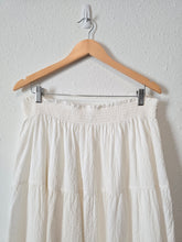 Load image into Gallery viewer, White Tiered Midi Skirt (XL)
