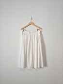 White Tiered Midi Skirt (XL)