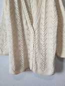 Vintage Crochet Knit Cardigan (M)