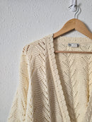 Vintage Crochet Knit Cardigan (M)