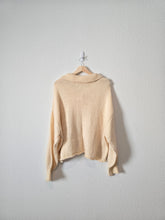 Load image into Gallery viewer, Cream Collared Henley Sweater (M)
