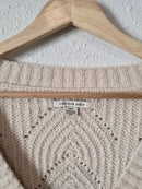 Cream Puff Sleeve Sweater (L)