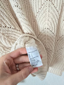 Cream Puff Sleeve Sweater (L)