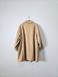 Tan Oversized Button Up Coat (3X)