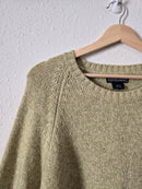 Vintage Green 100% Cashmere Sweater (L)