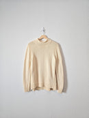 J.Crew Mockneck Cotton Sweater (L)