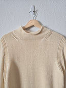 J.Crew Mockneck Cotton Sweater (L)