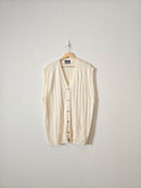 Vintage Button Up Sweater Vest (XL-2X)