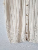 Vintage Button Up Sweater Vest (XL-2X)