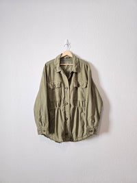 Green Button Up Jacket (XL)