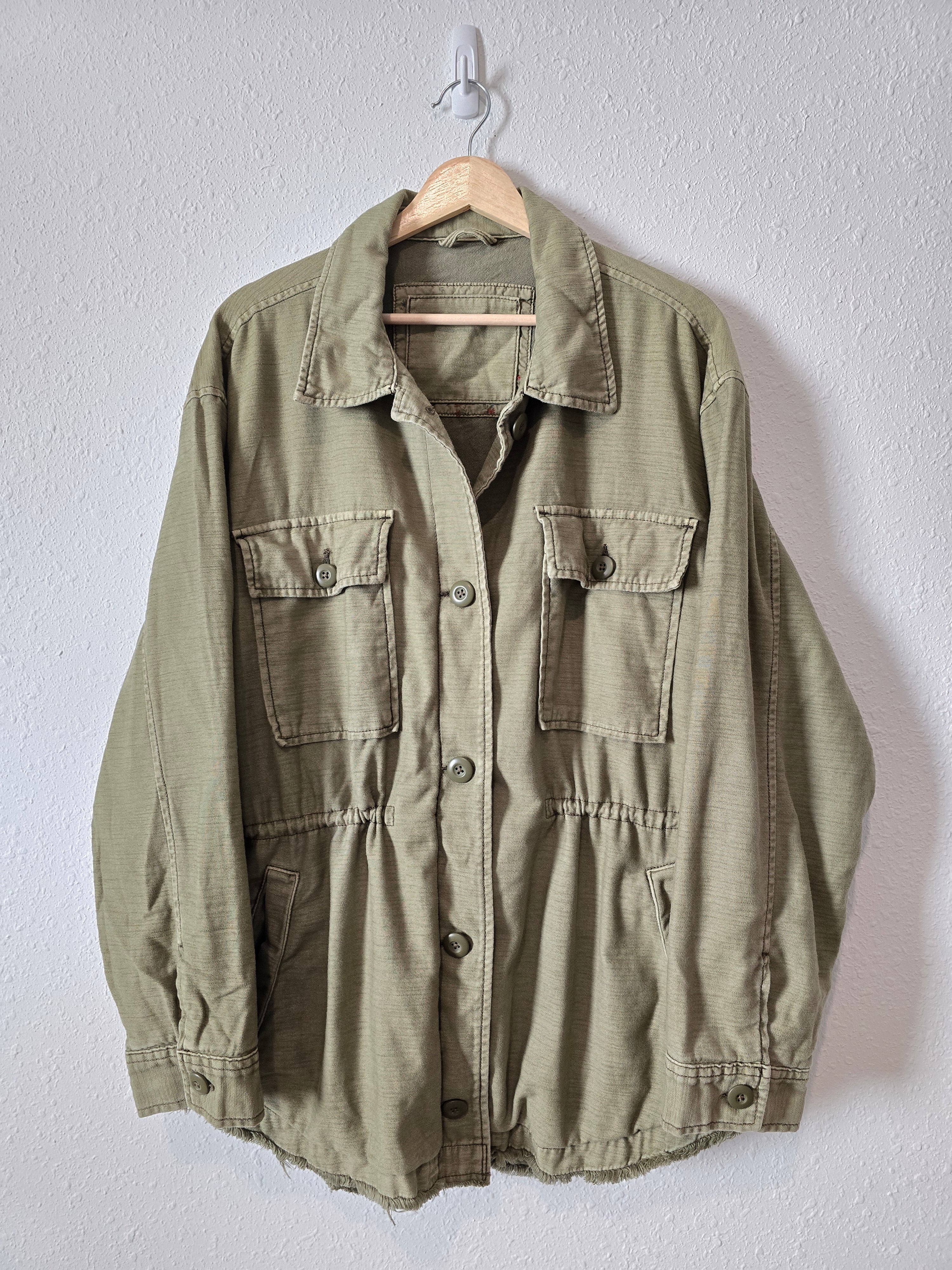 Green Button Up Jacket (XL)