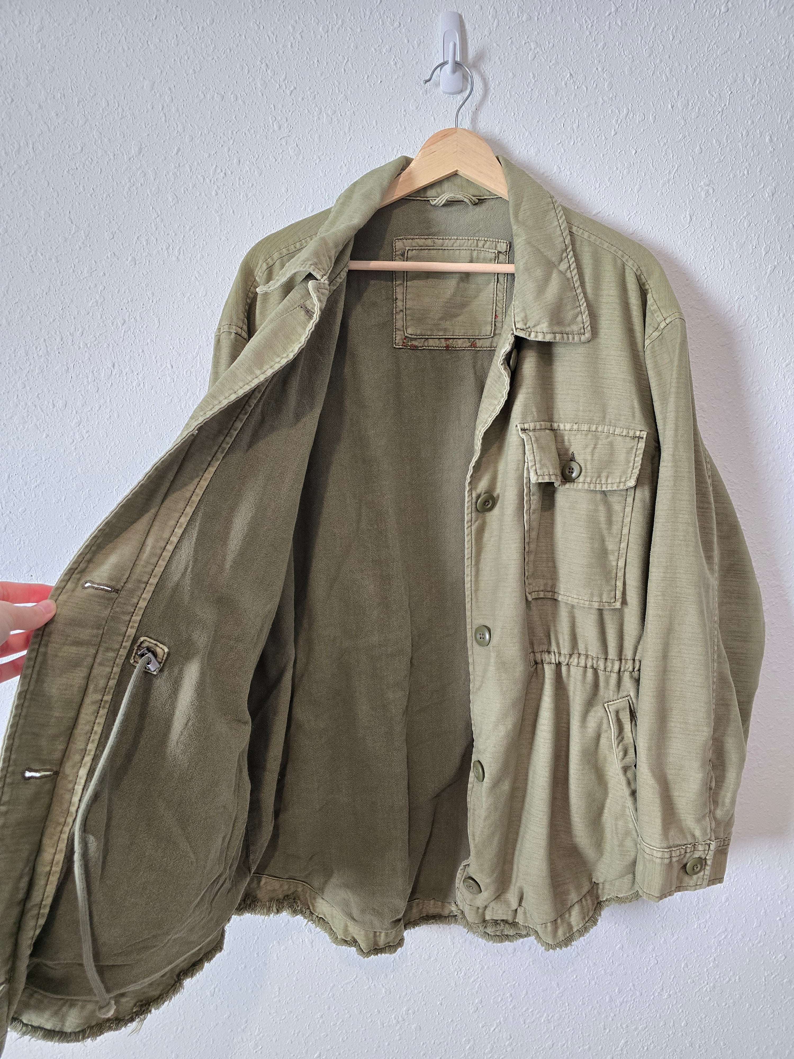 Green Button Up Jacket (XL)