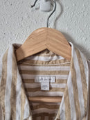 Neutral Striped Linen Button Up (S)