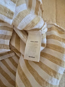 Neutral Striped Linen Button Up (S)