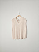 Cream Oversized Sweater Vest (M/L)