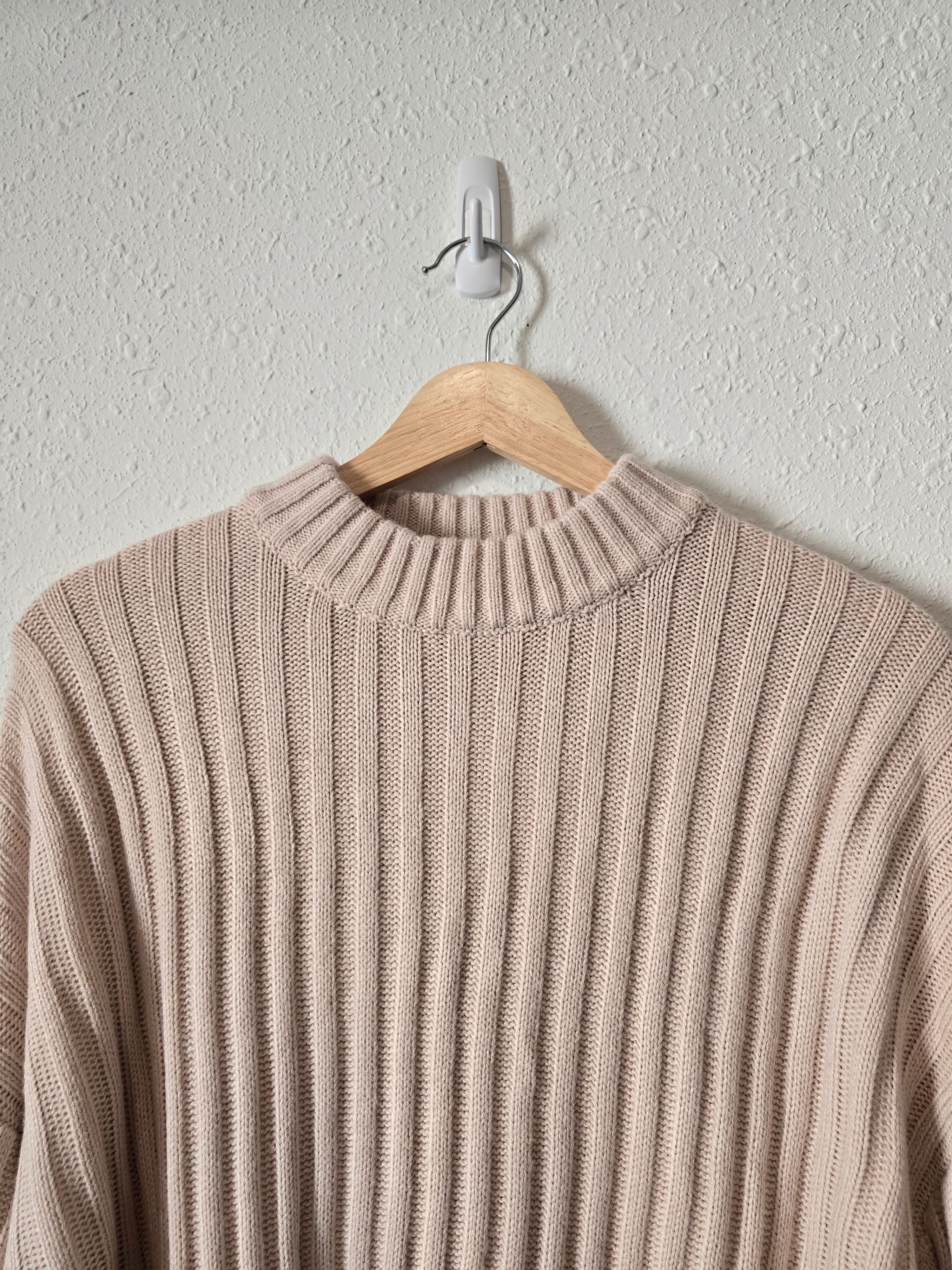 Princess Polly Ribbed Mockneck Sweater (XS/S)