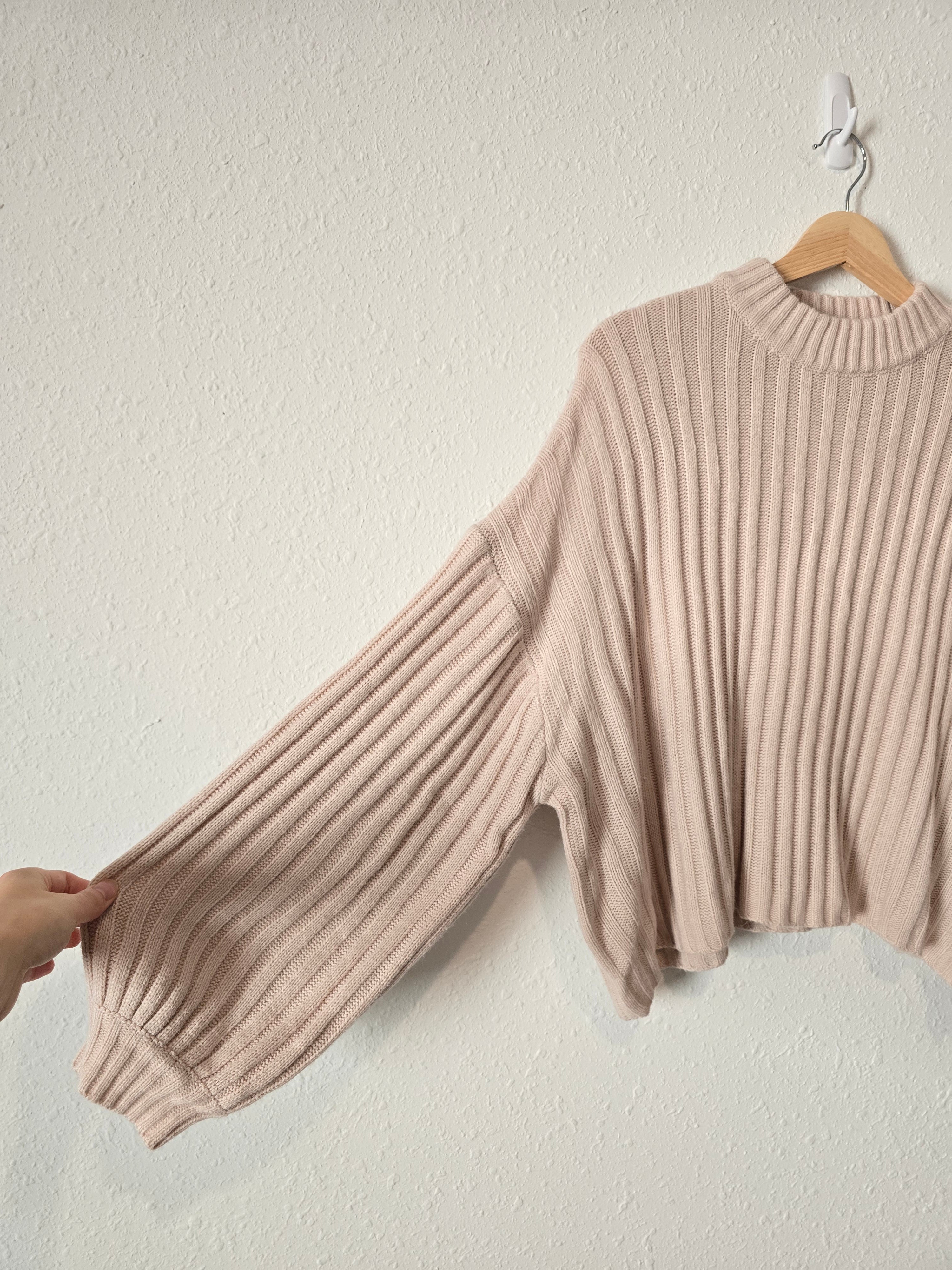 Princess Polly Ribbed Mockneck Sweater (XS/S)