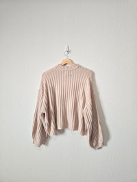 Princess Polly Ribbed Mockneck Sweater (XS/S)