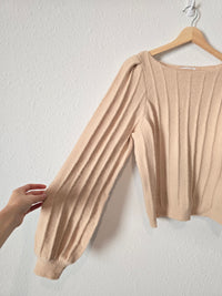 Gilli Puff Sleeve Sweater (S)