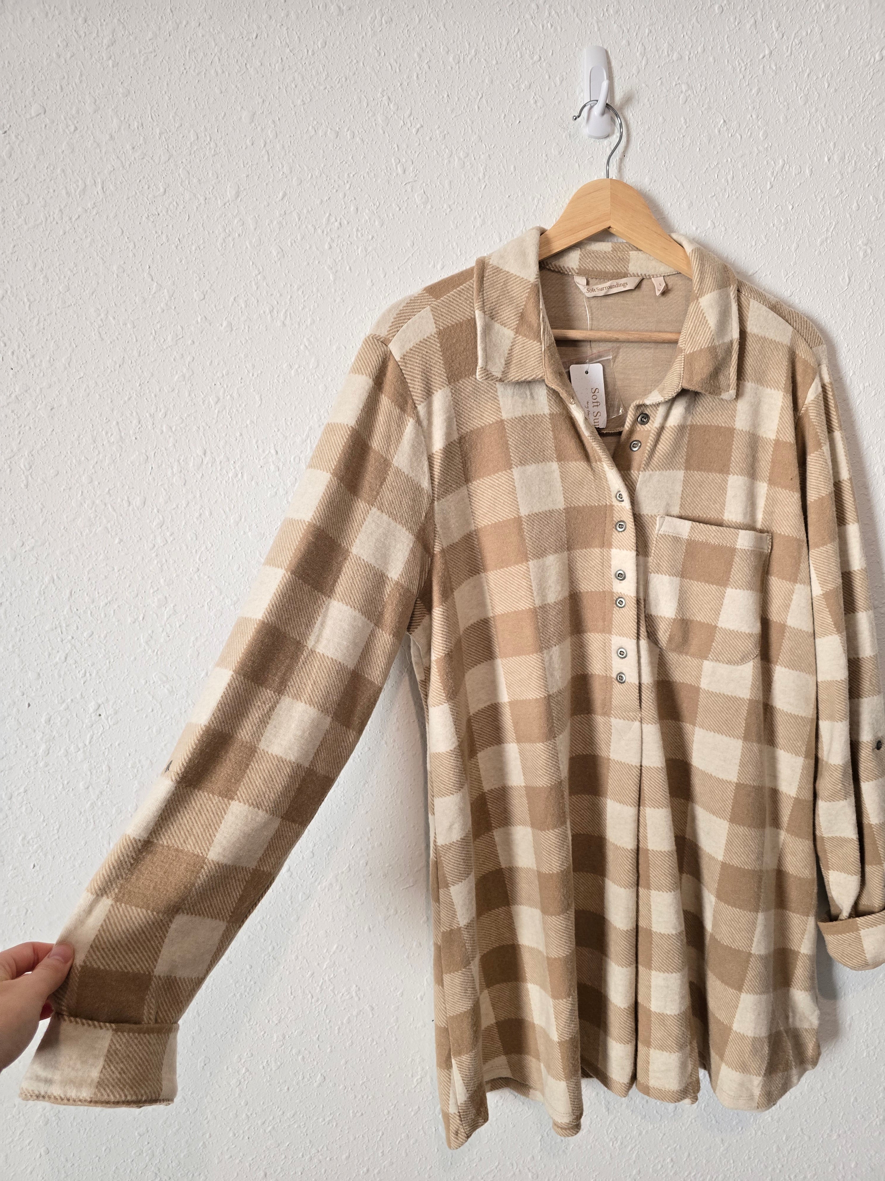 NEW Cozy Checkered Pullover (L)