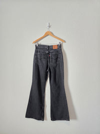 Levi's Black 70s Flare Jeans (28)