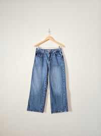 Zara Wide Leg Crop Jeans (6)