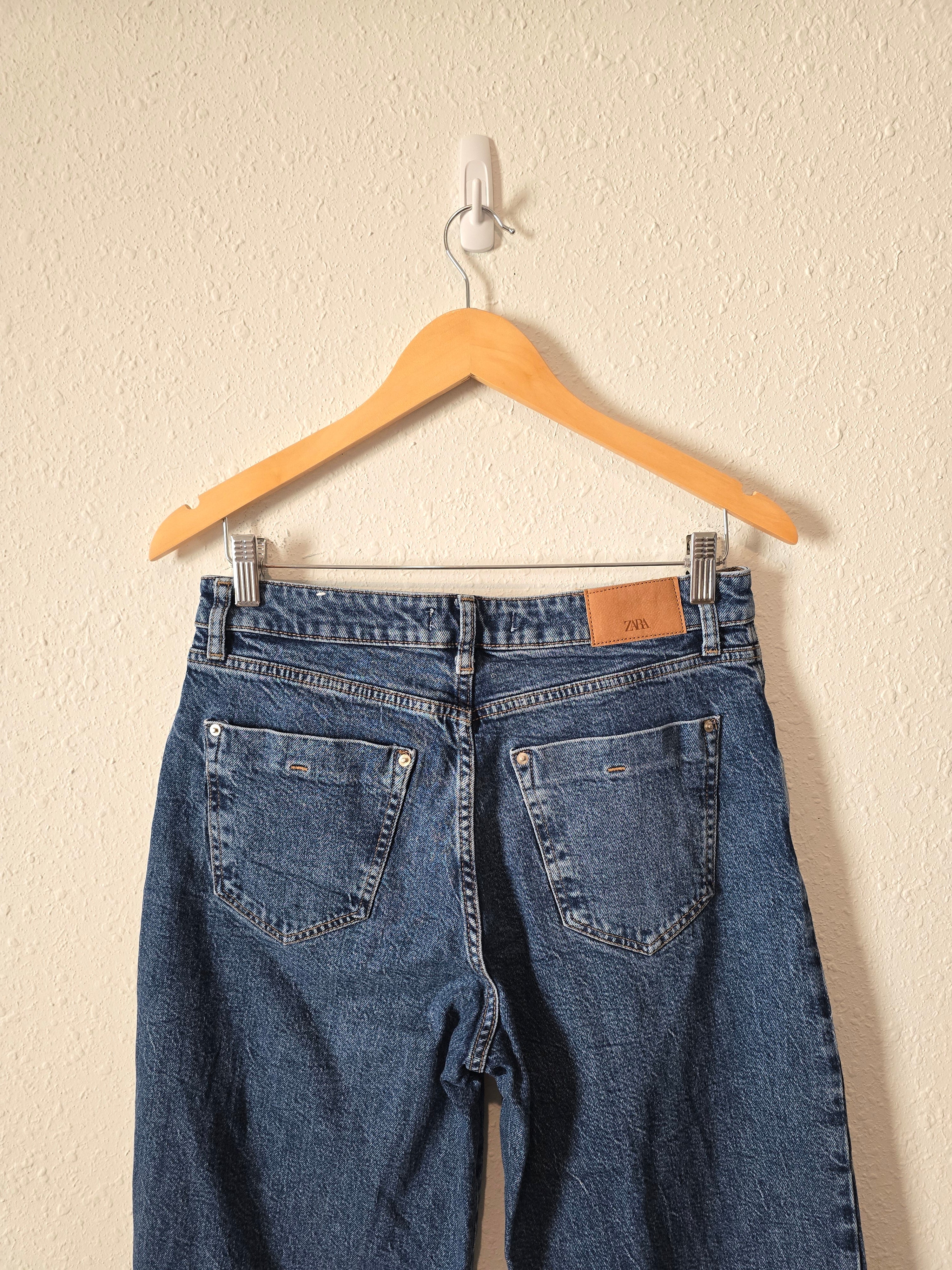 Zara Wide Leg Crop Jeans (6)